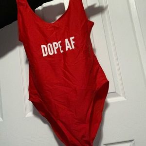 DOPE AF Bathing Suit